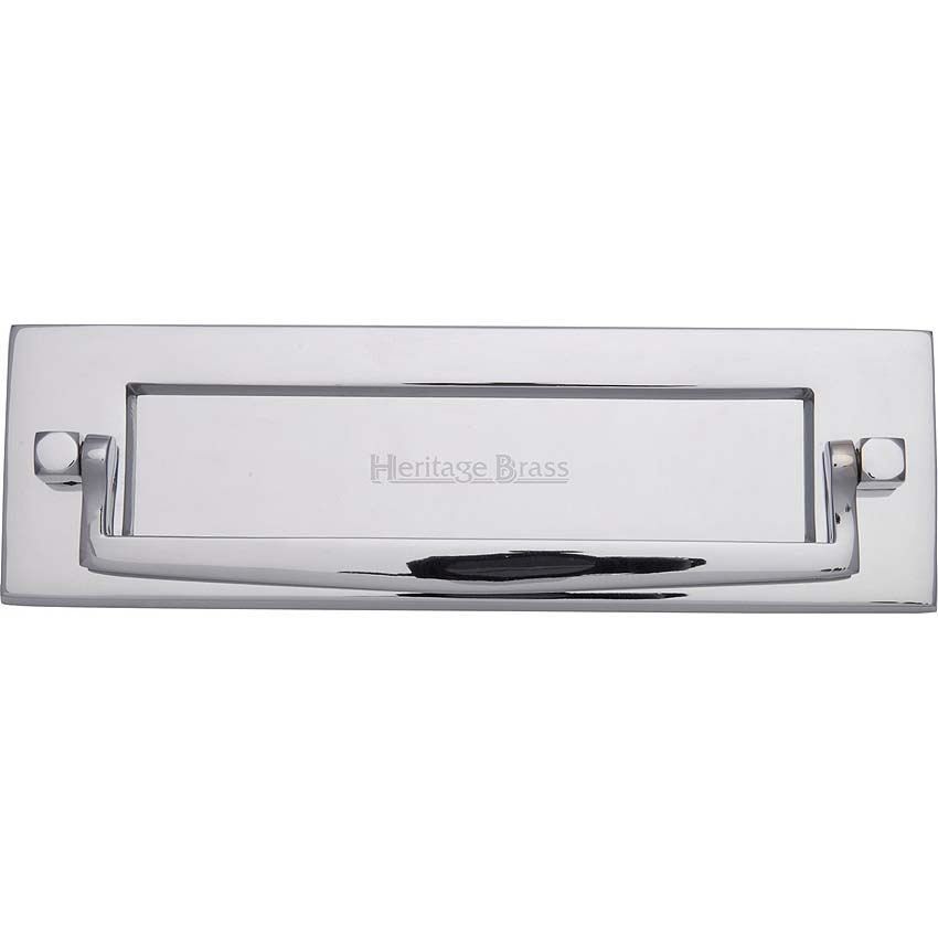 Postal Knocker Letter Plate In Polished Chrome Finish - V830-PC