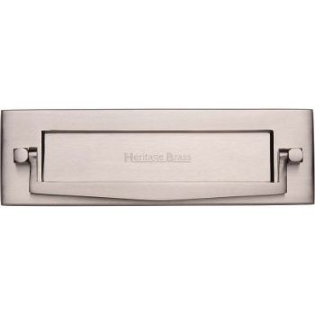 Postal Knocker Letter Plate In Satin Nickel Finish - V830-SN Postal Knocker Letter Plate In Satin Nickel Finish - V830-SN