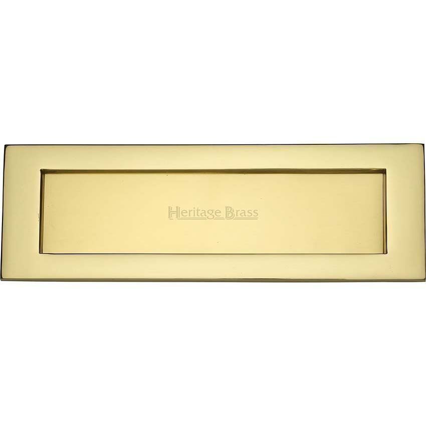 Sprung Flap Letterplate In Polished Brass Finish - V850 305-PB