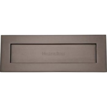 Sprung Flap Letterplate In Matt Bronze Finish - V850 356-MB Sprung Flap Letterplate In Matt Bronze Finish - V850 356-MB