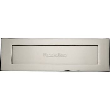 Sprung Flap Letterplate In Nickel Finish - V850 406-PNF Sprung Flap Letterplate In Nickel Finish - V850 406-PNF