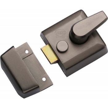 Narrow style 40mm matt bronze night latch Narrow style 40mm matt bronze night latch