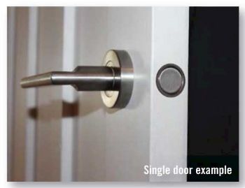 Concealed door magnetic catch