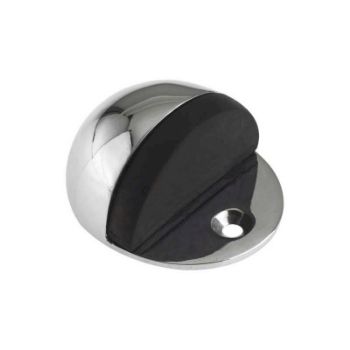 Oval Floor Door Stop In Polished Chrome - ODSCP Oval Floor Door Stop In Polished Chrome - ODSCP