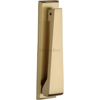Slimline Door Knocker in Satin Brass - K1310AT Slimline Door Knocker in Satin Brass - K1310AT