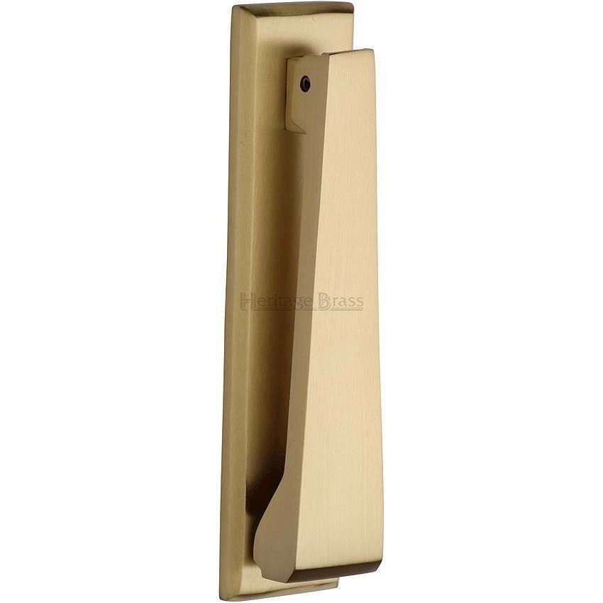 Slimline Door Knocker in Satin Brass - K1310AT