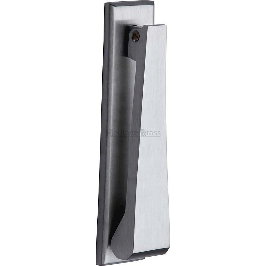 Slimline Door Knocker in Satin Chrome - K1310SC