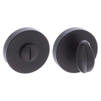 Matt black bathroom door lock turn and release FMRWCMB Matt black bathroom door lock turn and release FMRWCMB
