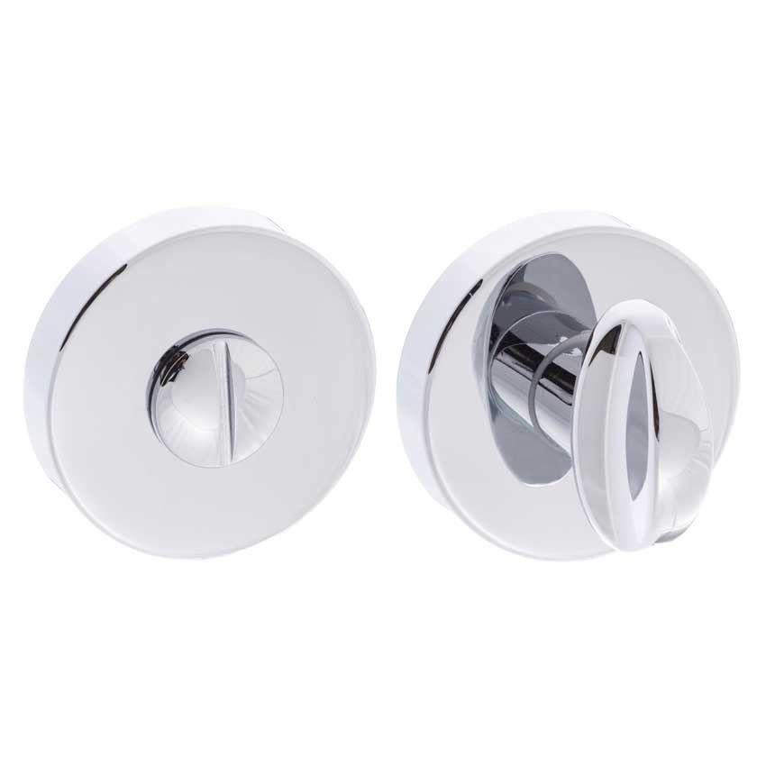 Polished Chrome wc Turn and Release Bathroom Lock FMRWCPC