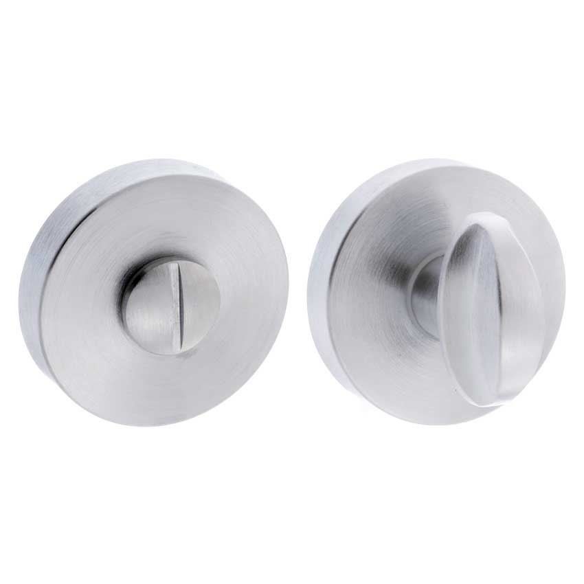 Satin Chrome WC Bathroom Turn and Release Lock FMRWCSC