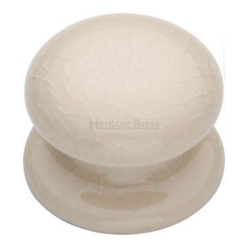 Cream Crackle Glaze Porcelain Cabinet Knob 803 Cream Crackle Glaze Porcelain Cabinet Knob 803