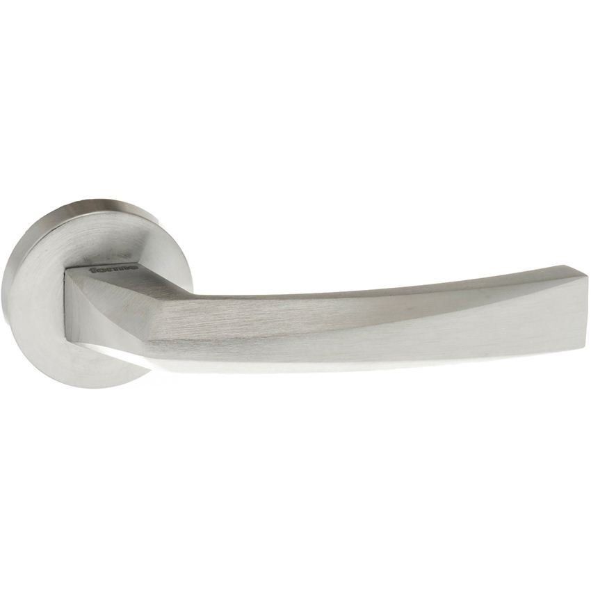 Satin Chrome Crystal Door Handle - FMR268SC