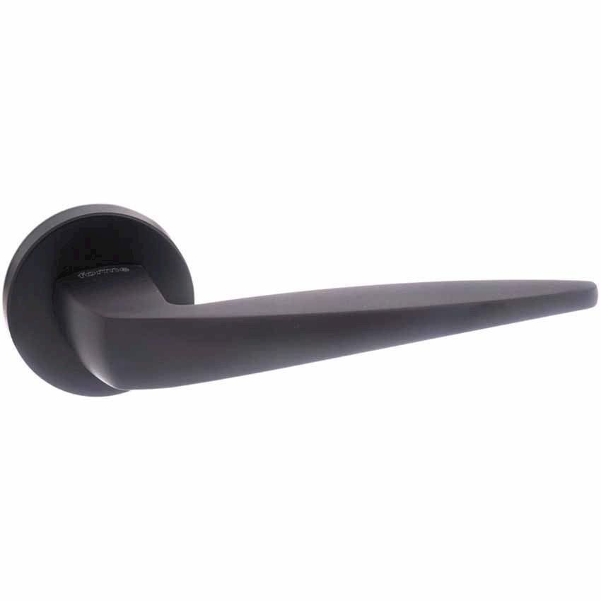 Matt Black Foglia Door Handles - FMR272mb