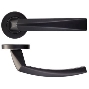 Matt black Rosso Maniglie Hydra door handles - RM010PCB