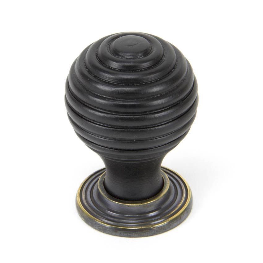 Ebony Beehive Cabinet Door Knob 83873