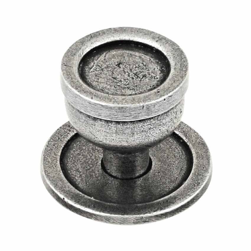 Quebec pewter cabinet knob   - FD661