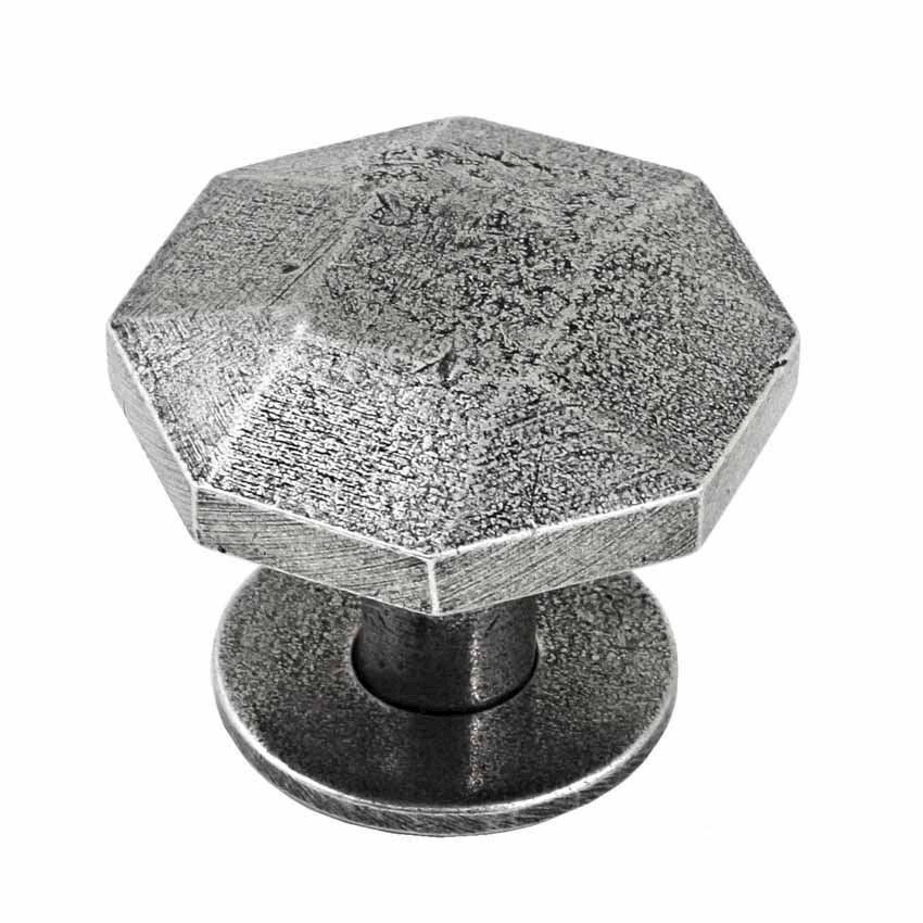 Tunstall pewter cabinet knob - FD579