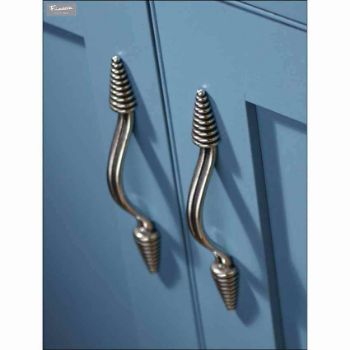 Cone Pewter Medium Cabinet Pull Handle Example - PPH025 