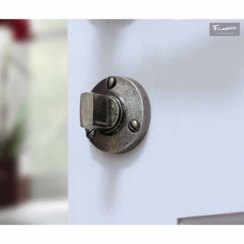 Round Bathroom WC Turn and Release Lock Example - FD001
