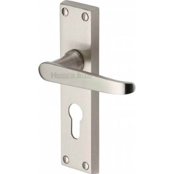 Victoria Euro Lock Handle - V3948-SN Victoria Euro Lock Handle - V3948-SN