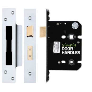 Quality Bathroom Door Lock in Polished Chrome - ZUKB76CP