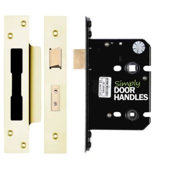 Quality Bathroom Door Lock in Unlacquered Brass - ZUKB76PBUL