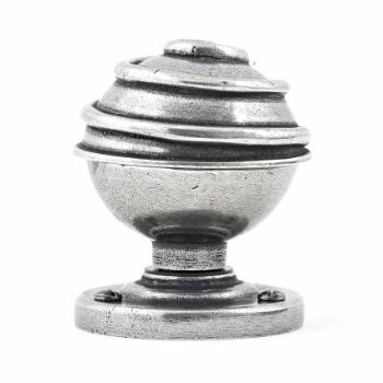 Finesse Swirl Pewter Door Knob - FD033 (side view)