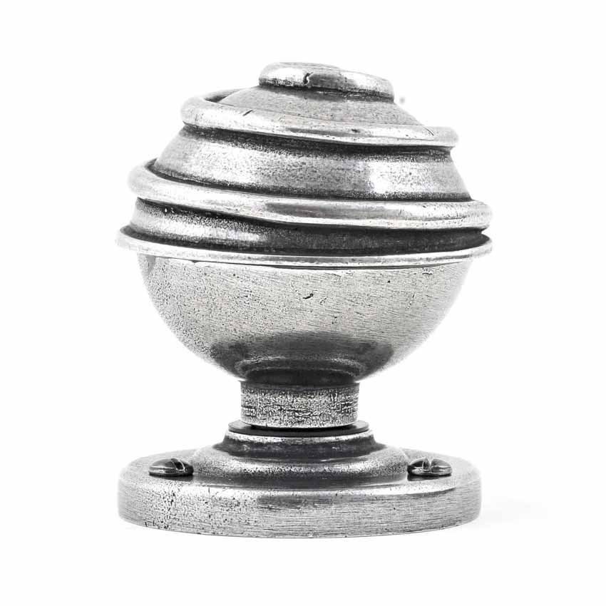 Finesse Swirl Pewter Door Knob - FD033 (side view)