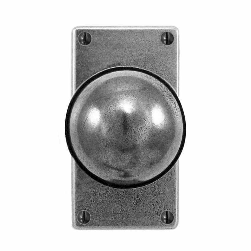 Finesse Beamish Pewter Door Knob on plate - FD084 