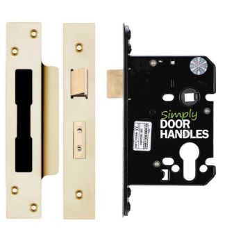 Europrofile sash lock in PVD stainless brass finish - ZUKS76EPPVD