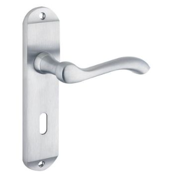 Contract Arundel Lock Handle in Satin Chrome - PR032SC Contract Arundel Lock Handle in Satin Chrome - PR032SC