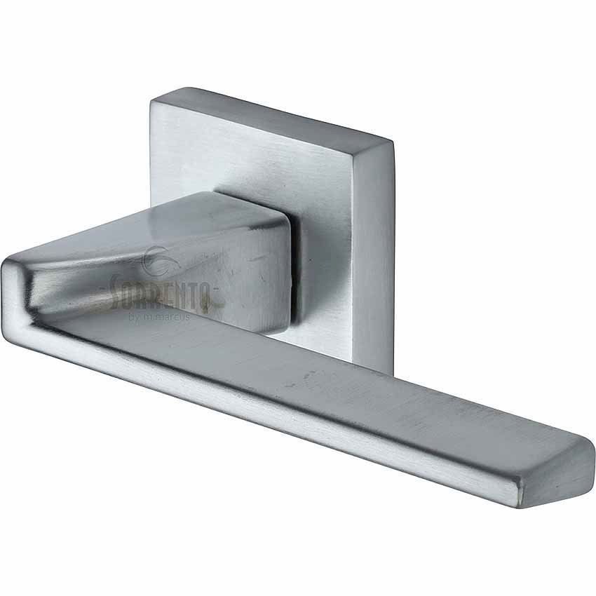 Laguna Door Handles in Satin Chrome finish - SC-CSQ6062-SC