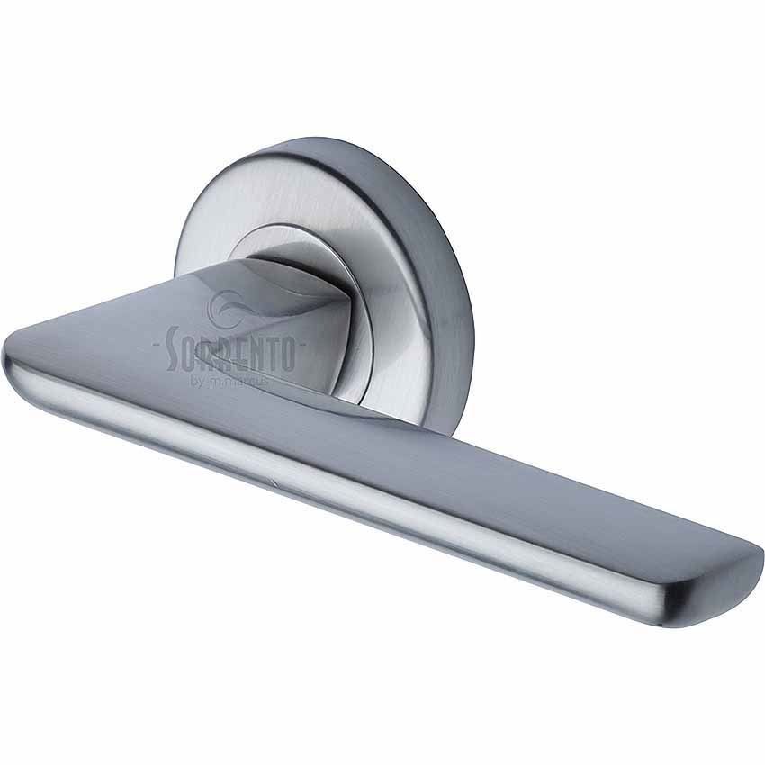 Trino Door Handles in Satin Chrome finish - SC-5352-SC