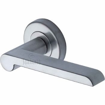 Lugano Door Handles in Satin Chrome finish - SC-6220-SC