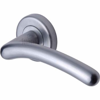 Ico Door Handles in Satin Chrome finish - SC-2012-SC
