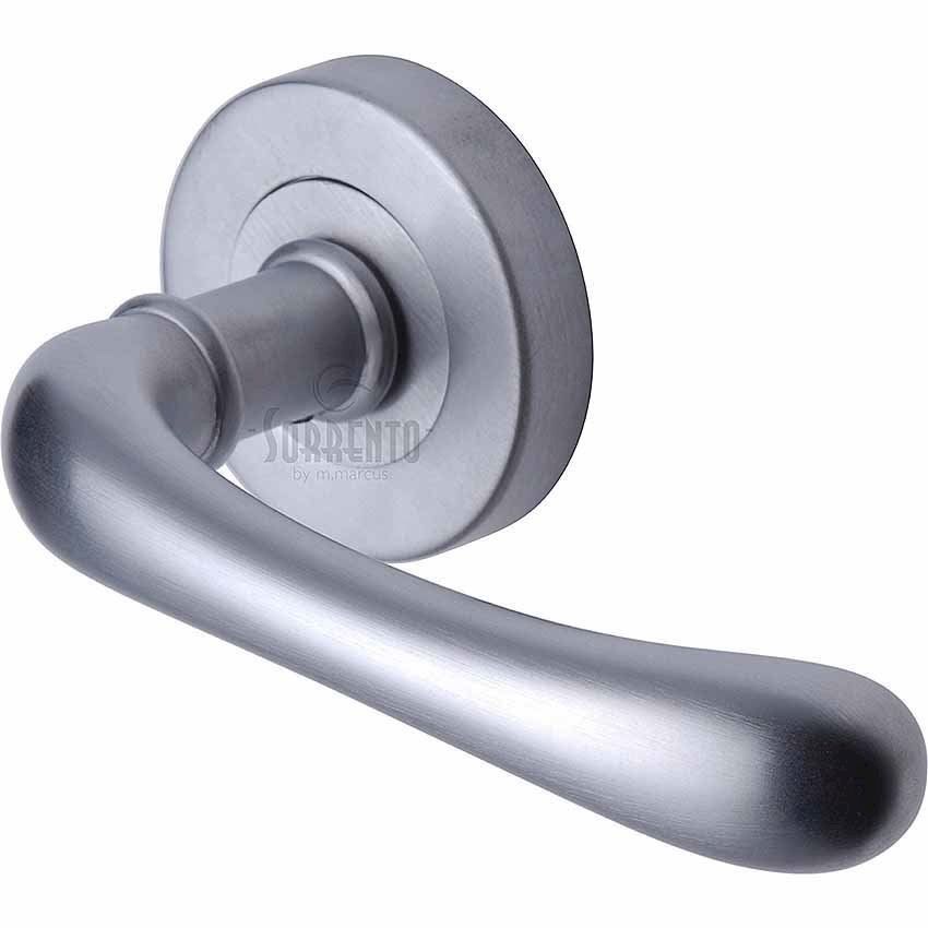 Donna Door Handles in Satin Chrome finish - SC-6352-SC