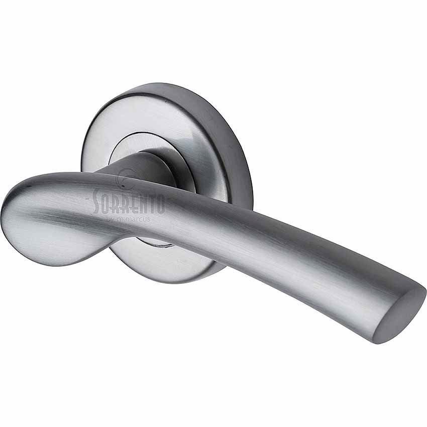 Paris Door Handles in Satin Chrome finish - SC-6743-SC