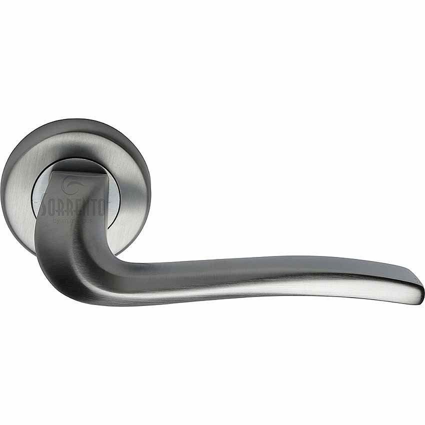 Capri Door Handles in Satin Chrome finish - SC-4262-SC