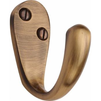 Single Robe Hook Antique Brass finish - V1040-AT Single Robe Hook Antique Brass finish - V1040-AT