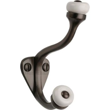 Hat & Coat Hook Matt Bronze Finish - V1048-MB Hat & Coat Hook Matt Bronze Finish - V1048-MB