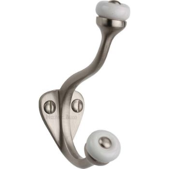 Hat & Coat Hook Satin Nickel Finish - V1048-SN Hat & Coat Hook Satin Nickel Finish - V1048-SN
