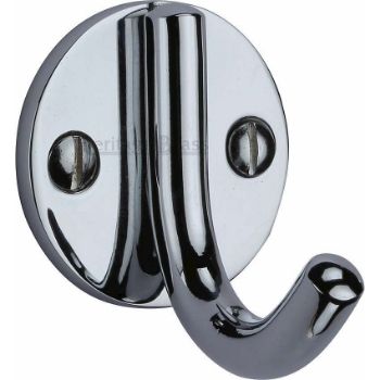 Single Robe Hook in Polished Chrome Finish - V1064-PC Single Robe Hook in Polished Chrome Finish - V1064-PC