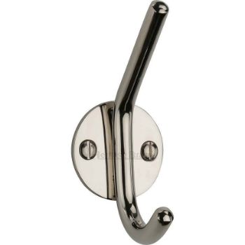 Hat & Coat Hook in Polished Nickel Finish - V1065-PNF Hat & Coat Hook in Polished Nickel Finish - V1065-PNF