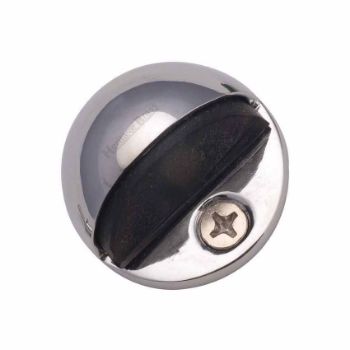 Floor Mounted Shielded Door Stop in Polished Chrome Finish - V1080-PC Floor Mounted Shielded Door Stop in Polished Chrome Finish - V1080-PC