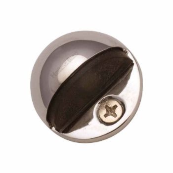 Floor Mounted Shielded Door Stop in Polished Nickel Finish - V1080-PNF Floor Mounted Shielded Door Stop in Polished Nickel Finish - V1080-PNF