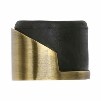 Round Floor Mounted Door Stop in Antique Brass Finish - V1088-AT Round Floor Mounted Door Stop in Antique Brass Finish - V1088-AT