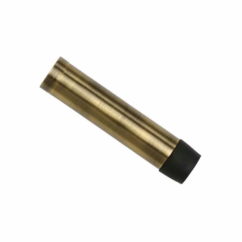Wall Mounted Door Stop (64mm) in Antique Brass Finish - V1081-64-AT