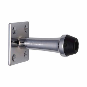 Wall Mounted Door Stop (64mm) in Polished Chrome Finish - V1190-PC Wall Mounted Door Stop (64mm) in Polished Chrome Finish - V1190-PC