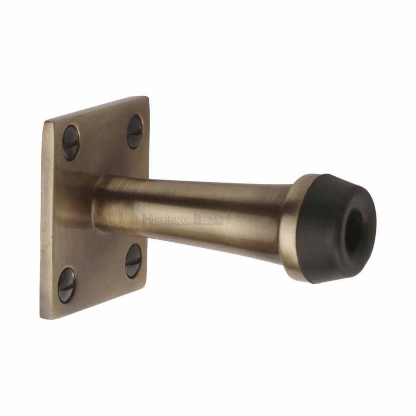 Wall Mounted Door Stop (76mm) in Antique Finish - V1190 76-AT