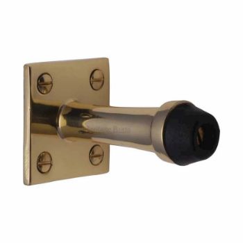 Wall Mounted Door Stop (76mm) in Polished Brass Finish - V1190 76-PB Wall Mounted Door Stop (76mm) in Polished Brass Finish - V1190 76-PB